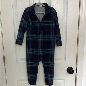 Plaid Toddler One Piece Pajama